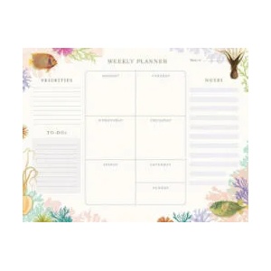 Art of Nature: Under the Sea Weekly Planner Notepad | Insights (ISBN: 9781647223939)