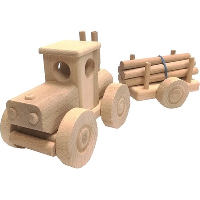 Ceeda Cavity přírodní dřevěný velký traktor s kládama