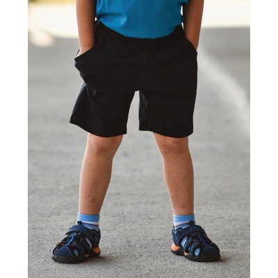 dětské kraťasy s kapsami černé