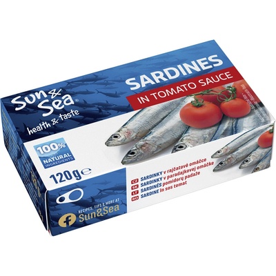 Sun&Sea Sardinky v paradajkovej omáčke 120g