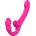 SuperLove Strapless Strap-On with Dual Vibrations, Flapping & Remote Pink