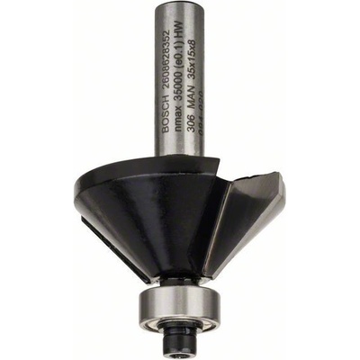 BOSCH Fazetová frézy 8 mm, B 11 mm, L 15 mm, G 56 mm, 45 °