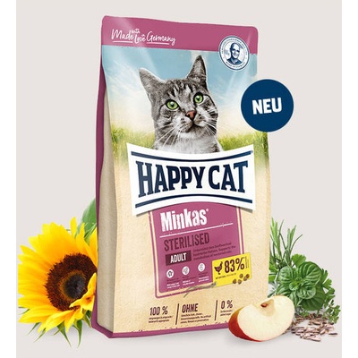 HAPPY CAT Minkas Sterilised Geflügel 2 x 10 kg