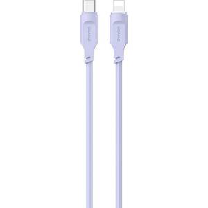 USAMS Кабел USAMS M3 Lightning 20W 1, M0 Fast Charging Lithe Series, лилав (Usa001204)