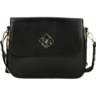 Módní dámská koženková crossbody kabelka LB Stylish černá