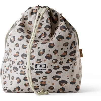 Monbento Plátěná termotaška na jídlo Fresh Leopard