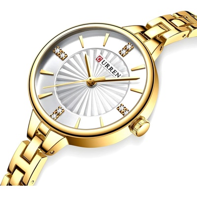 Curren Часовник curren ex-35230 - Златен / Бял kp35230 (ex-35230)