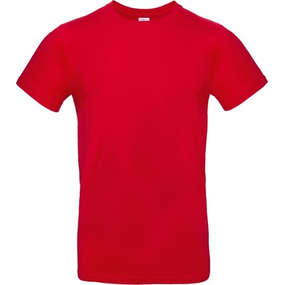 B&C Collection B&c e190 / Мъжка тениска от плътен памук - червена 5xl (01003t00415)