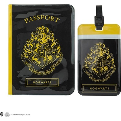 Distrineo Калъф за паспорт и етикет за багаж -Хари Потър - Хогуортс