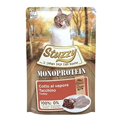 Stuzzy Monoprotein Grain& Gluten Free Turkey - Пауч за израснали котки с пуешко месо, 85 гр