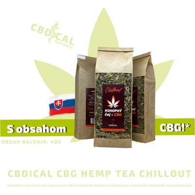 CBDICAL Chillout Konopný čaj s CBG 40 g