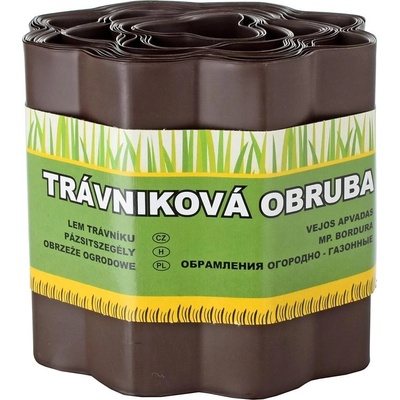 Okraj trávnika 9 m - 15 cm hnedý