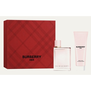 Burberry Burberry Her Подаръчен комплект, Парфюмна вода 50 ml + лосион за тяло 75 ml, Жени