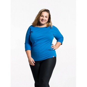 CityZen Dámské bavlnené tričko Plus Size CityZen kráľovsky modré