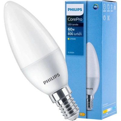 Philips LED žiarovka Corepro Premium E14 7W 806 Lm teplá biela