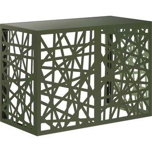 vidaXL Покритие за климатик Маслиненозелено 100 x 50 x 70 cm Стомана (8014160)