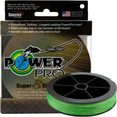 PowerPro Pletená Šnúra Sup 8 Slick V2 135m 0,19mm 15kg Aqua Green