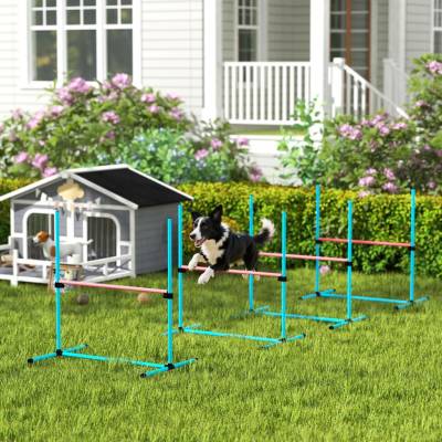 PawHut Výškově nastavitelné agility vybavení pro výcvik psů