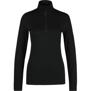 Icebreaker Дамско мериносово термобельо Icebreaker Women's 200 Oasis L/S Half Zip Merino longsleeve - Black (115-2261-0213)
