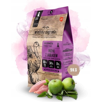 Wiejska Zagroda pre šteňatá morčacie s jablkami 9 kg