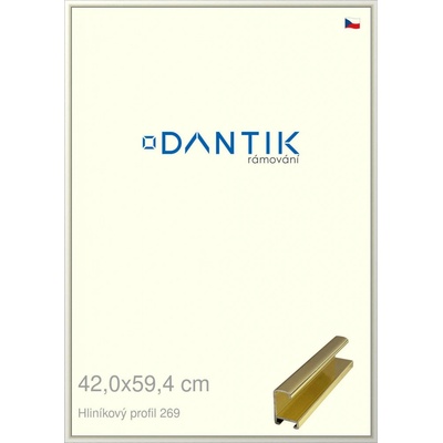 DANTIK rámeček 42 x 59,4 profil 7269 Zlatá lesklá