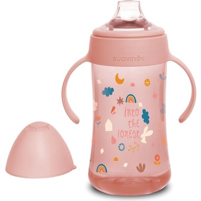 Suavinex tretia fľaša Forest 270 ml růžová