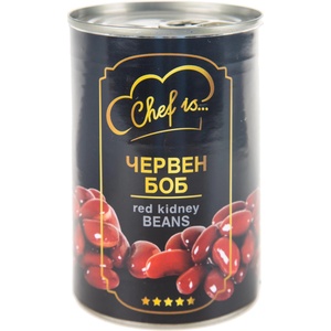 CHEF IS Сварен червен боб 400 г