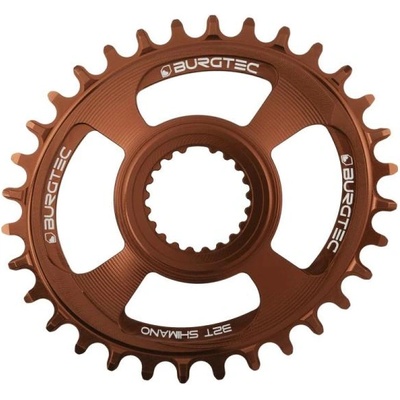 Burgtec Плоча BURGTEC Oval Shimano Direct Mount Thick Thin - Каш Бронзов 32T
