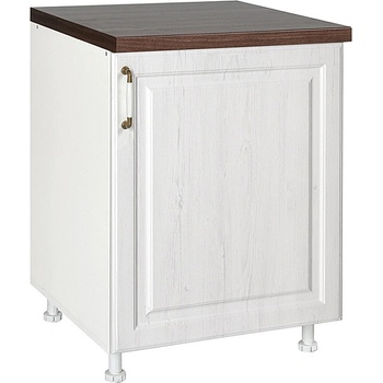 Matis Кухненски шкаф долен с една врата rustic d60 1v бял