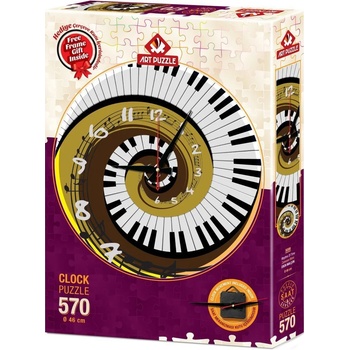 Image 1 of Art Puzzle Пъзел-часовник Art Puzzle от 570 части - Ритъмът на времето (5006)
