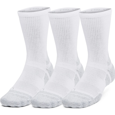 Under Armour Perf Tech Pro 3pk Crew White White Mod Gray