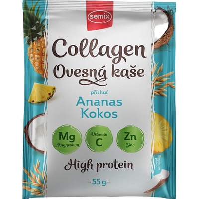 Semix Ovsená kaša s kolagénom s ananásom a kokosom so sladidlom 55 g