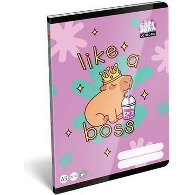 LIZZYSULI Sešit Lollipop Capybara 20 32 A5 čistý