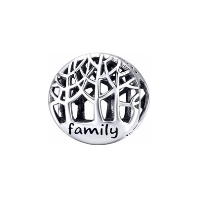 Nubis Stříbrný přívěšek korálek "family" NB 8198