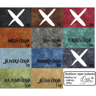 Laserovateľná koženka DENIM PATINA laser koženka: DENIM Bledý jeans/čierna