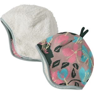 Patagonia Детска зимна шапка (beanie) Patagonia Kid's Reversible Beanie - Hopes And Blooms: Fuzzy Mauve - размер 5 Years (904-7311-0215)