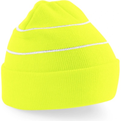 Beechfield pletená čepice Enhanced-Viz B42 neon yellow