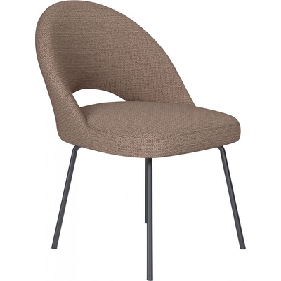 White Label Living Mick kovová taupe látkový potah