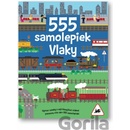 555 samolepiek Vlaky
