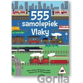 555 samolepiek Vlaky