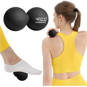 Divio Dvojitý masážní míč DOUBLE BALL černý