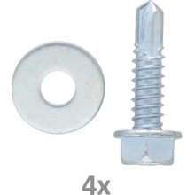 Set skrutiek s podložkami pre hrebeň nylon-kov CREM-P4, 4 ks