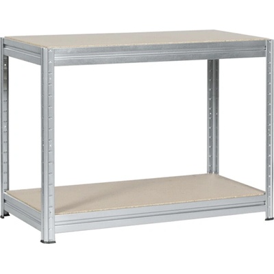 Carmen Стелаж Carmen MEGA, 2 бр. рафтове, 87 cm височина, 160 cm ширина, до 600 kg товаропоносимост на един рафт, метален, цинк (bt-3580524)