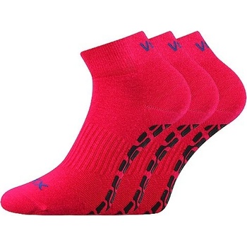VoXX ponožky JUMPYX protiskluzové 3 STEJNÉ páry magenta