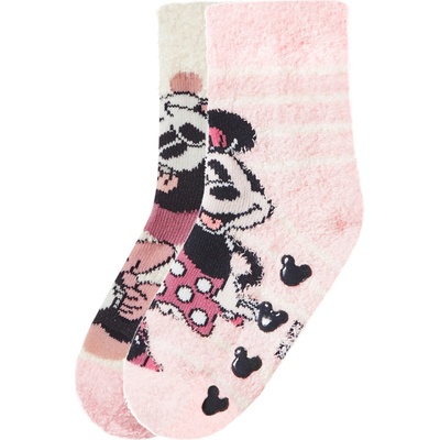 Dětské ponožky 2 páry Minnie/růžová/bílá – Zboží Dáma