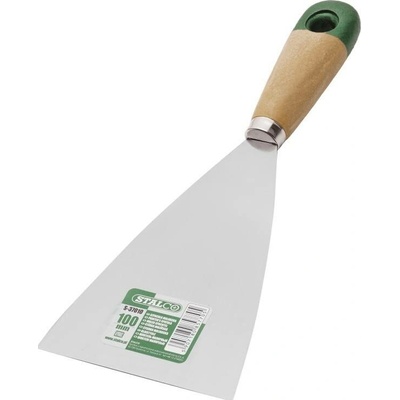 Špachtle malířská nerez, dřevěná rukojeť, 100 mm, STALCO