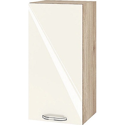 ИРИМ Горен кухненски шкаф Сити АРФ-Крийм гланц-11-16 35 см