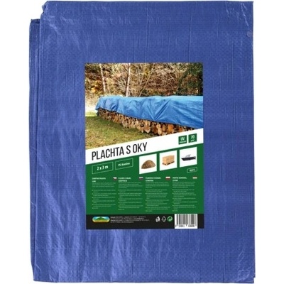 Plachta kašírovaná modrá 2x3m 70g