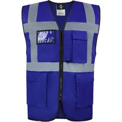 Korntex Hamburg Multifunkčná reflexná vesta KX810 Royal Blue 4XL