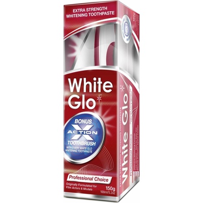 White glo professional zubní pasta choice 150 ml + zubní kartáček 1 ks dárková sada – Hledejceny.cz